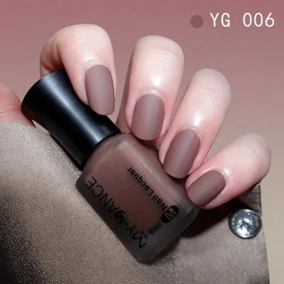 Women's Premium Matte Nail Polish BD - Velvet Frosted - Long-Lasting Water-Based - AmarXpress