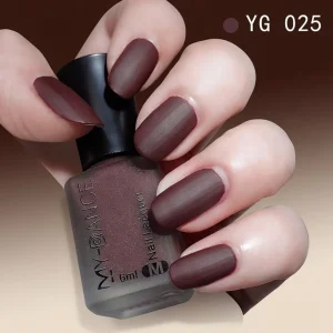 Women's Premium Matte Nail Polish BD - Velvet Frosted - Long-Lasting Water-Based - AmarXpress