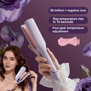 Women's Pro 32mm Hair Curling Waver BD - Safe 6-Temp - 30s Heat Iron - AmarXpress