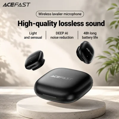 ACEFAST R1 Wireless Lavalier Microphone | AI Noise Reduction | USB-C Wireless Mic | Price in Bangladesh