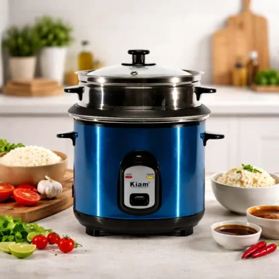 KIAM Premium Rice Cooker- Double Pot (AL + SS) Joint Body -SJBS-8702 (1.8L) & SJBS-8704 (2.8L)-Auto Keep Warm-Bangladesh by AmarXpress