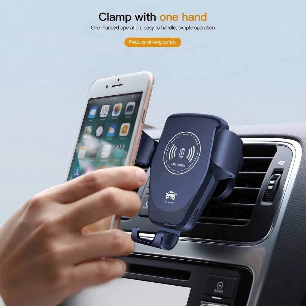 Best QC3.0 360° Magnetic 7.5W Fast Wireless Car Charger BD