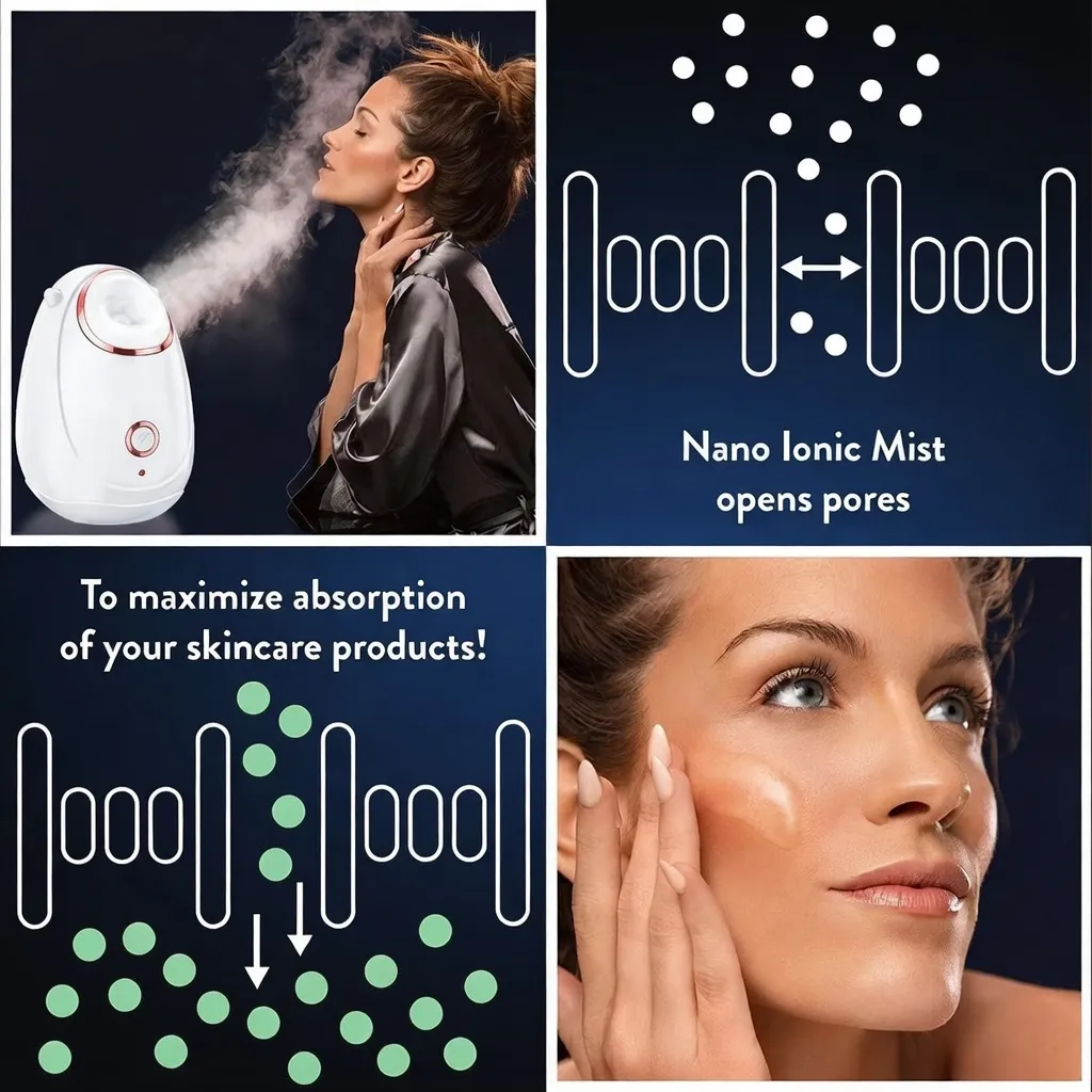 Premium Spa 2‑in‑1 Hot Ozone Facial Steamer Bangladesh