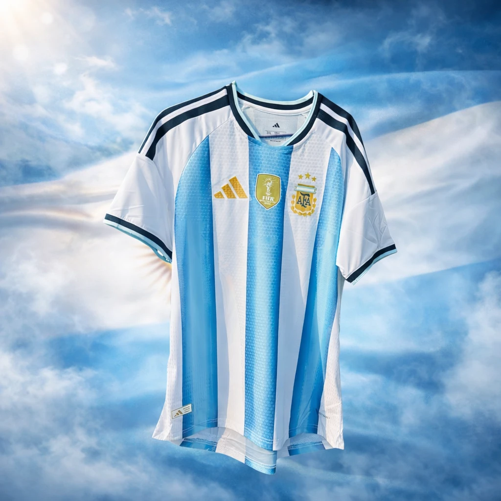 Official Style 2026 Argentina Home Jersey BD – Premium Quality – FIFA World Cup 2026™ – AmarXpress