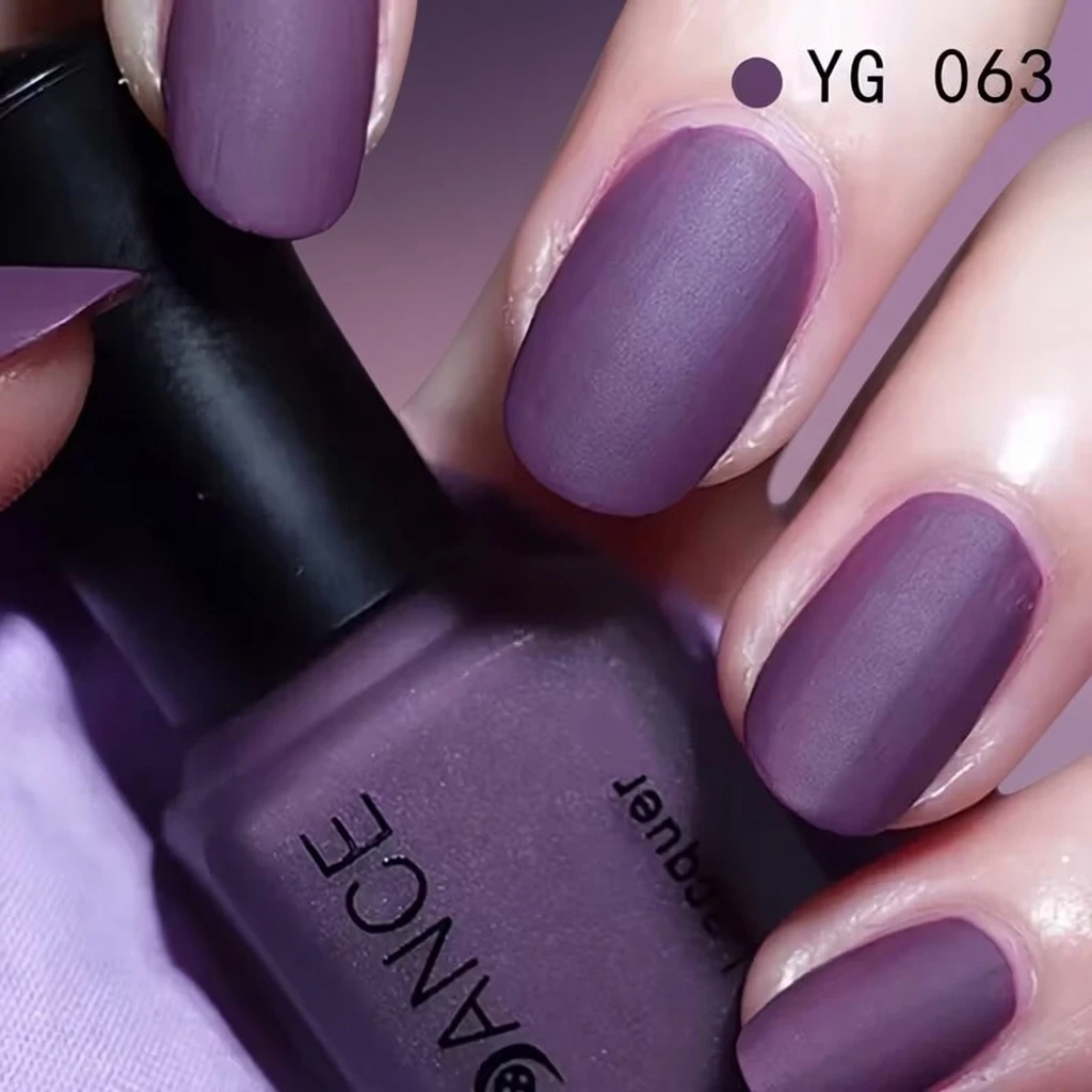 Women's Premium Matte Nail Polish BD - Velvet Frosted - Long-Lasting Water-Based - AmarXpress